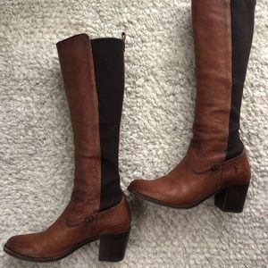 Frye Leather Boots (with heel)